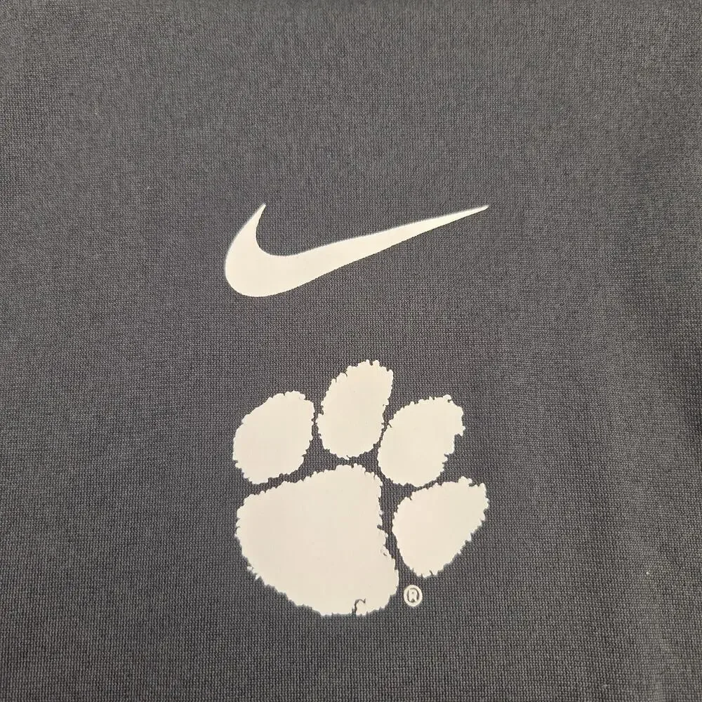 Clemson Tigers T Shirt Mens Size M Gray Short Sleeve Nike Dri-Fit NCAA